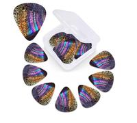 Holographic Dreams Print Guitar Pick 12 Pack With Guitar Pick Case Guitar Plectrums Pick 0.46mm 0.96mm 0.71mm Guitar Accessories For Bass Electric Acoustic Guitars Ukulele