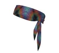 Holographic Dreams Print Headband For Men Women,Wicking Sweatband,Head Tie For Tennis,Gym Workout Sweat Headbands