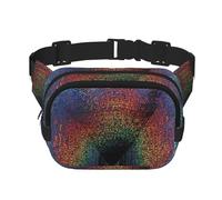 Holographic Dreams Print Stylish and Practical Waist Bag,Adjustable,Perfect for Travel,and Outdoor Activities