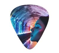 Holographic Dreams Printed Guitar Picks 12-Piece Set - Comfortable, Versatile Plectrum for All Guitar Styles & Players