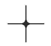 Holographic Fan 3D 3D 31.5" Naked Eye Hologram Fan Advertising Machine Support 3D LED Splicing For Trade Show Exhibition Business Holiday For People