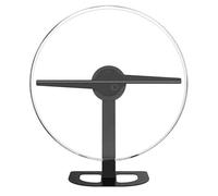 Holographic Fan, 3d Fan Hologram Projector 12.59in 2 Fan Blade Wall-mounted Wifi Led Signs Lamp 224 Fan Holographic Advertising