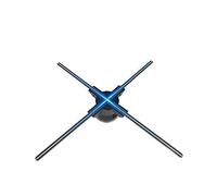 Holographic Fan, 3D Hologram Fan 3D Advertising Projector Wifi Led Sign Holographic Lamp Remote Advertising Display Support Images And Video,for Businesses, Stores, Parties, Bars and More(T45 Set)