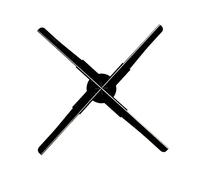 Holographic Fan, 3D Hologram Fan Display 3D Animation Video Projector Advertising Light Led Signboard Board Transmit Picture Video,for Businesses, Stores, Parties, Bars and More(80cm)