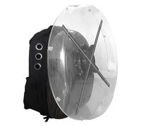 Holographic Fan, 3d Holographic Projection Advertising Machine Naked Eye No Screen Display Fan Special Protective Cover Outdoor Backpack Video Projector(56cm- Backpack)