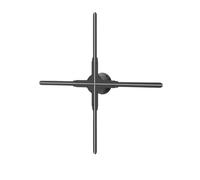 Holographic Fan, 3D Holographic Projection Fan Display Projector Black LED Lamp Beads,for Halloween, Corporate Store