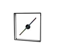 Holographic Fan, 50cm 19.7in / 45cm 17.7in 3D Fan Hologram Projector Integrated Machine Wifi Led Sign Holographic Lamp Player With Cover Advertising Display Light Video Projector(Gray,T45)