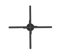 Holographic Fan, 52CM 576 LED Advertising Sign Light Wifi 3D Naked Eye Holographic Fan Imaging,for Halloween, Corporate Store