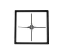 Holographic Fan, 56cm/22in Wifi 3D Hologram Projector Fan With Cover Led Sign Commercial Advertising Display Holograma Projetor Transmit Picture Video Video Projector(Black)
