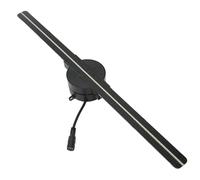 Holographic Fan Projector with 224 LED Beads and Remote Control, 16.5in Adjustable Angle for Indoor and Outdoor Use