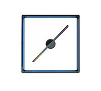 Holographic Fan, T45 All-in-one 3D Advertising Projector Wifi Led Sign Holographic Lamp Player Remote Advertise Display 3D Fan Hologram Projector Video Projector(Blue)