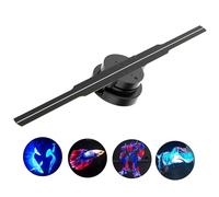 Holographic Fan Video Advertising Projector Display WiFi Projector Display 224 LED Beads, General Brightness, 16.54 In Circular Display 2 Fan Blade Hologram
