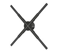 Holographic Fan with Remote Control, Bluetooth, WiFi, and HD LED Display for Christmas Decor and Visual Effects