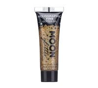 Holographic Fine Face & Body Glitter Gel by Moon Glitter - Rose Gold - Cosmetic Festival Glitter Face Paint for Face, Body, Hair, Nails - 12ml