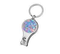Holographic Foil Gradients in Rainbow Metallic Nail Clippers Toenail Clipper Cutters Professional Nail Trimmer Nail Cuticle Cutter for Women Men