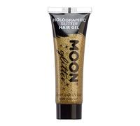 Holographic Glitter Hair Gel by Moon Glitter - 20ml - Gold