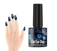 Holographic Glitter Nail Gel - 10ml Cat's Eye Magnet Finish, Smooth Gloss Paint | Fast- sparkles Shades, Vibrant Jelly Tones Polish For Women Adult Valentine's Day Chinese New Year Party Nails
