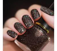 Holographic Glitter Nail Varnish - Quick Dry, Long Lasting, Chip Resistant, Non-Toxic, No UV Lamp Curing for At Home & Salon Manicure (4#)