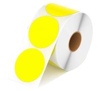 Holographic Gold Star Stickers, Round Embossed Seal Stamp Stickers Multicolor 5cm Pack of 500(Yellow)