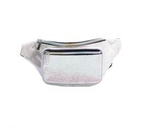 Holographic Gravel Silver Gold Pink Purple Fanny Pack For Women Grils Festival Rave Party Travel, Light Pink Gravel, One Size