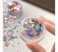 Holographic Heart Nail Sequins Ultra-Thin DIY Art(A)