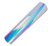 Holographic Heat Transfer Vinyl for Creative Craft Projects Self Adhesive Roll with Broken Flowers Ideal for DIY Decorations Cups Fabric Finishing (A, One Size)
