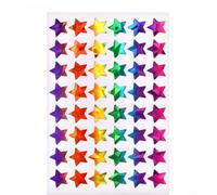Holographic Multicolor Stickers 10 Sheets Self PP Vinyl Labels for Reward Charts Classroom Decorations 15x10cm Craft Decals Home School Garden Use(C)