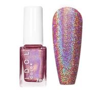 Holographic Nail Polish - Chameleon Purple Nail Varnish - Reflective Glitter Metallic Nail Varnish Quick Dry Long Lasting - Sparkly Laser Colour Changing Chrome Nail Polish For Nail Art Manicure No UV