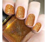 Holographic Nail Polish, Glitter, Glitter Nail Varnish, Quick Dry Nail Polish, Long Lasting, Chip Resistant, No Need UV Lamp Curing for At Home & Salon Manicure