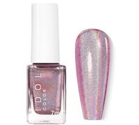 Holographic Nail Polish - Glitter Pink Chrome Effect Nail Varnish, Magic Rainbow Shine Nail Polish,Chameleon Quick-Dry&Long Lasting High Glossy Shiny Sparkly Gel, No UV Needed