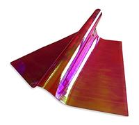 Holographic or Twotone Smooth Plastic Rainbow Film Hair Bows Craft Code # 201 (18 - Red/Yellow Transparent ... A4)