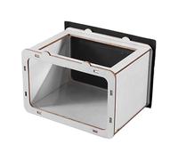 Holographic Projector - 3D Home Theater Phone Projector Acrylic Wood Material DIY Theater Display Physical Experiment Tool Virtual Floating Image Compatible with t