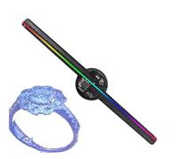 Holographic Projector, Fan Holographic Projector, 16.5 Inch Full Color LED Fan Hologram with 244 LED Lights, 2000x224 Resolution, Holographic Projector
