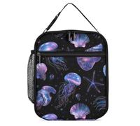 Holographic Sea Creatures Portable Insulated Lunch Bag