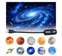 Holographic Star & Ocean Projector, USB HD Ceiling Light for Bedroom