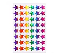 Holographic Sticker Sheets 10-Pack Self PP Labels for Reward Charts Classroom Decoration Multicolor Vinyl Decals 15x10cm Craft Projects Home School Use(C)