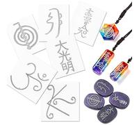 Holographic Stickers for Resin 6-Count, Art Craft Reiki Symbol Sticker for Art Supplies DIY Scrapbook Laptop Water Bottles Scrapbooking Making