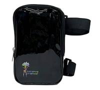 Holographic Thigh Bag | Carnival Leg Harness for Women | Outdoor Waist Pouch | J'ouvert Travel Leg Pack with Adjustable Colored Straps, Black with Black Straps, One Size, Regular Thigh Bag