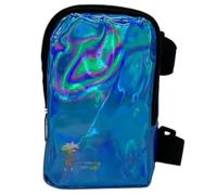 Holographic Thigh Bag | Leg Harness for Women | Outdoor Waist Pouch | Carnival Hiking Travel Fanny Pack with Adjustable Straps | Blue