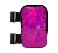 Holographic Thigh Bag - Ultra-Flexible Design Adjustable Strap Thigh Harness Leg Bag | Comfortable Fit Various Metal-Like Colors Leg Pouch for Outdoor, Music Festival, Carnival, Hiking