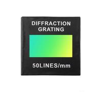 Holographic Transmission Diffraction Grating 50/100/300/600 Lines 2mm for Spectrum Decomposition 200-2000nm Optical Teaching Experiment(50)