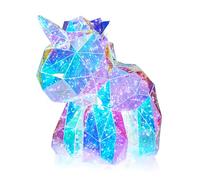 Holographic Unicorn LED Night Light for Girls - Crystal Lamp with Gift Box - Magical Nursery & Bedroom Decor for Kids, Toddlers & Teens - Birthday, Christmas &and More (Unicorn, Small)
