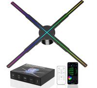 Holographic Video Advertising Projector Display Advertising Intelligence WiFi 19.17“ Hologram LED with Remote and Bluetooth Massive Material Library