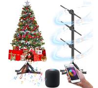 Holographic Video Projector with Music, 45cm Advertising Display Led Fan Projector, WIFI/APP/Remote Controls, 1x3 Video Wall for Exhibition and Store Signs