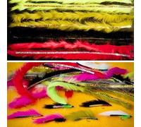 Holographic Zonker Strips for fly tying, Disco Zonkers, For Making Trout Flies (CHARTREUSE HOLOGRAPHIC GOLD)