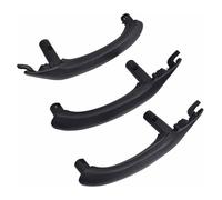 holohol Interior Door Panel Handle Interior Door Armrest Pull Handle Black Leather Outer Cover Full Set for X3 X4 F25 F26 2010-2016(Black,LHD Set)