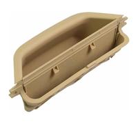 holohol Interior Door Panel Handle Interior Door Armrest Pull Handle Black Leather Outer Cover Full Set for X3 X4 F25 F26 2010-2016(Beige,LHD)