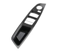 holohol Interior Door Panel Handle LHD RHD Interior Door Pull Handle Armrest Panel Trim Without Mirror Folding Button for F10 F11 5 Series(RHD Carbon Fiber Pattern)