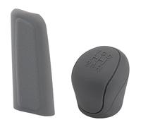 holohol Manual Gear Shift Knob Silicone Interior Car Gear Head Shift Knob Cover Non Slip Grip Handle Case Automobiles Collars(2)