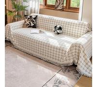 Holomaalahi small corner sofa 180 * 260cm Dog Couch Cover for Corner Sofa, Washable Sofa Slipcover, Couch Protector Loveseat L Shaped Covers with Tassel, Suitable for All Seasons